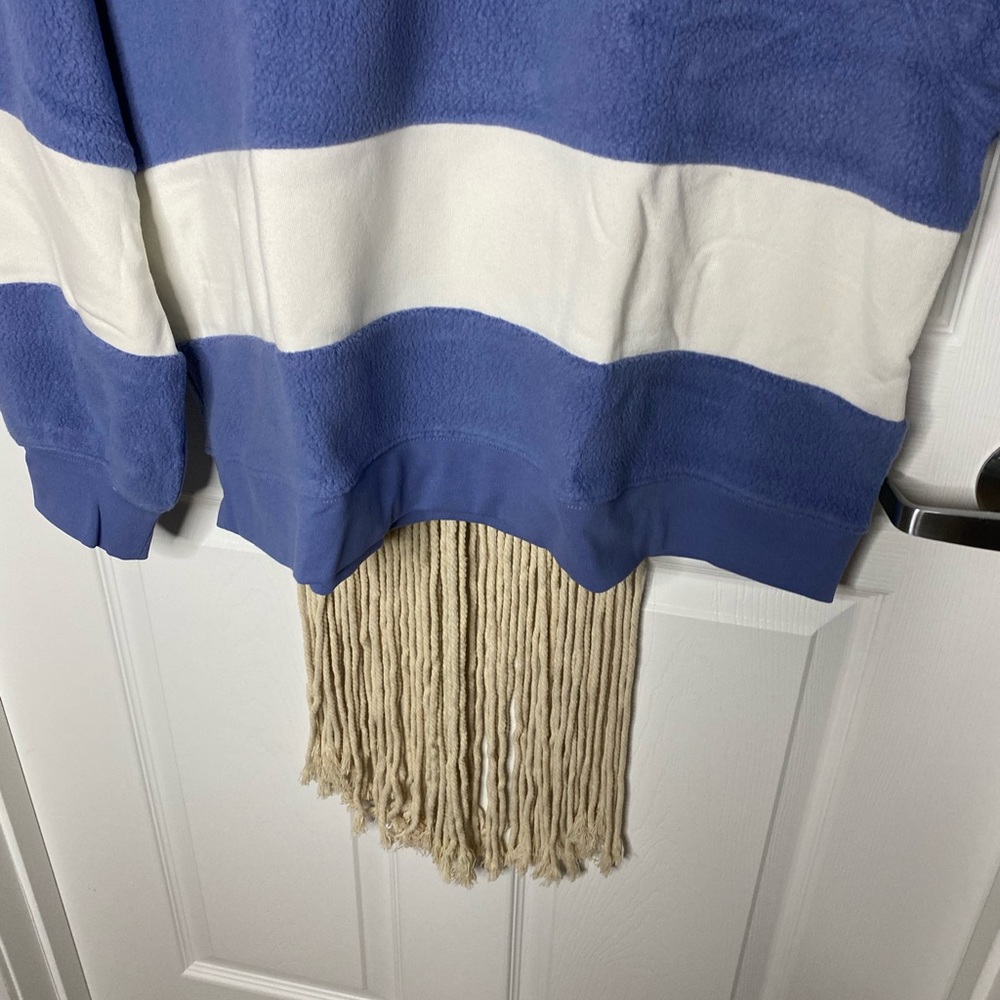 NWT GAP Textured Stripe Raglan Sweater - Picture 6 of 8